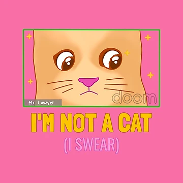 Artwork thumbnail, Zoom Call With a Cat by RedsStickerShop