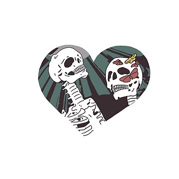 Cojín for Sale con la obra «Pegatina Esqueleto de True Beauty Kdrama ...