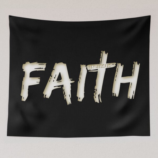 Item preview, Faith in Jesus- Christian Quote, Christian Meme, Cross designed and sold by TheKingdomAttic.