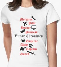 Lunar Chronicle characters Women's Fitted T-Shirt
