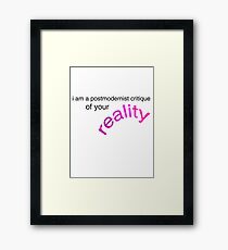 postmodernism Framed Print