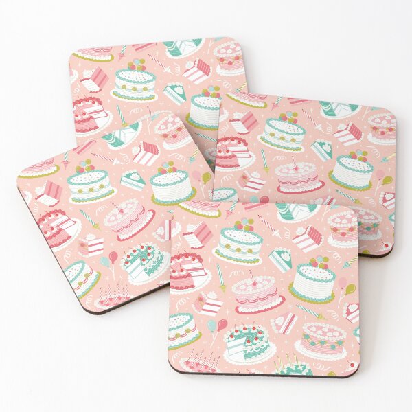 Item preview, Retro Birthday Cakes designed and sold by Allison Romero Design.