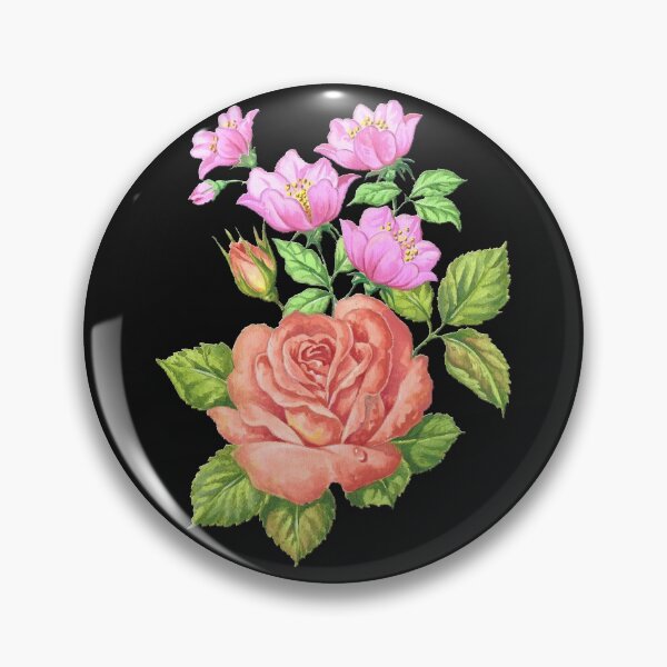 Item preview, Bouquet of roses and lilac flowers designed and sold by Laura Greco.