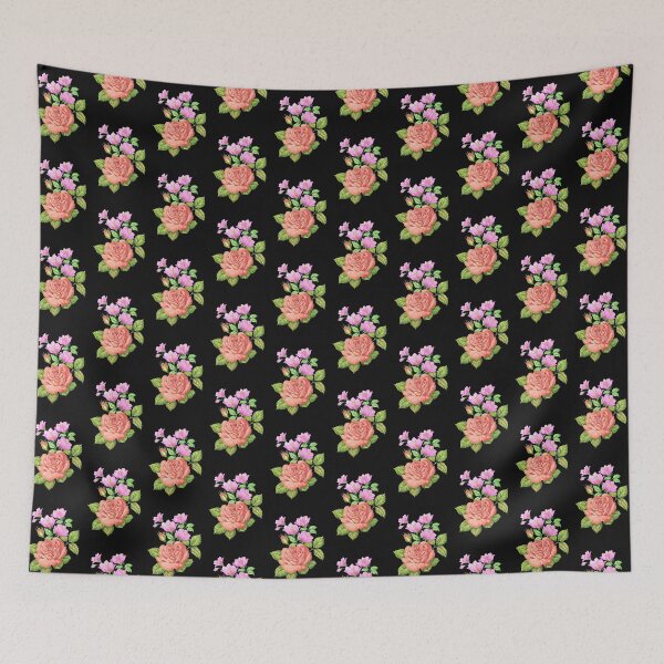 Item preview, Bouquet of roses and lilac flowers designed and sold by Laura Greco.
