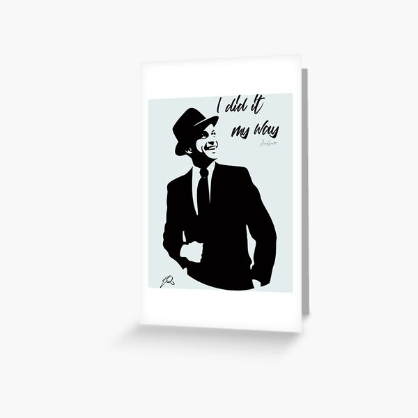 Frank Sinatra Greeting Cards Redbubble