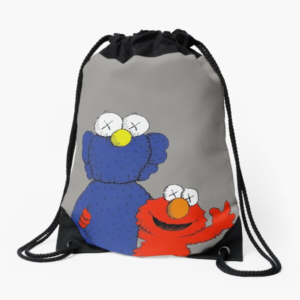 Elmozz and friend Drawstring Bag