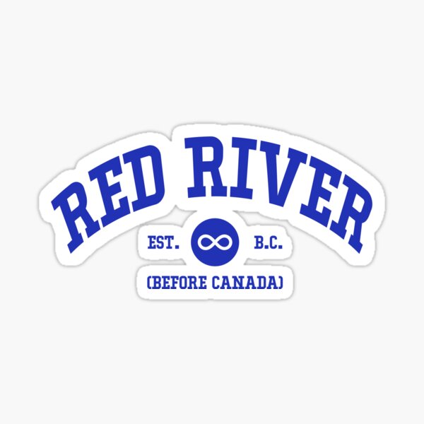 Red River Metis Pride Varsity Lettering Sticker