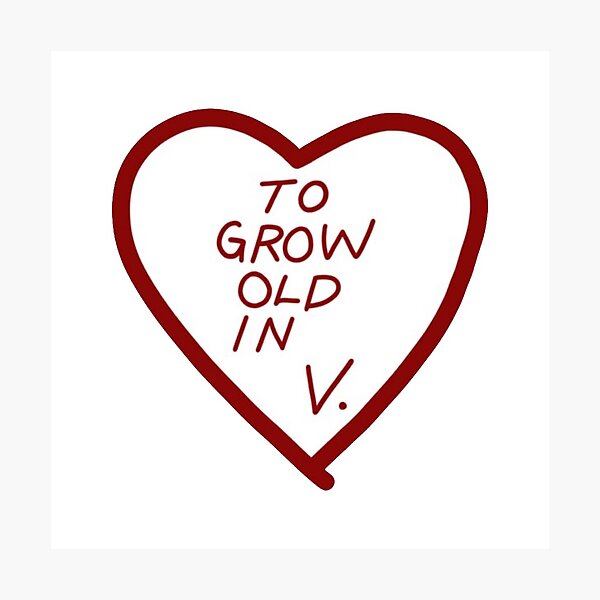 Item preview, To grow old in V  designed and sold by Trend Stickers.