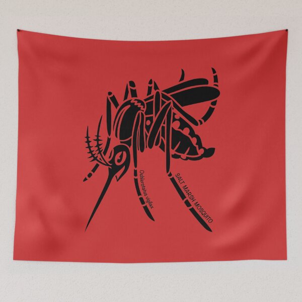 Item preview, Mosquito. Iconic Australian Animal. Silhouette with name. designed and sold by BOLD-Australia.