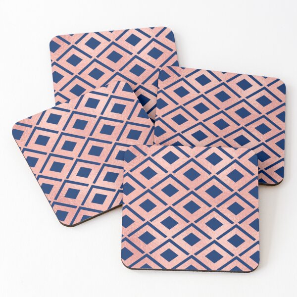 Item preview, Rose gold and navy pattern 2 designed and sold by MLD112.