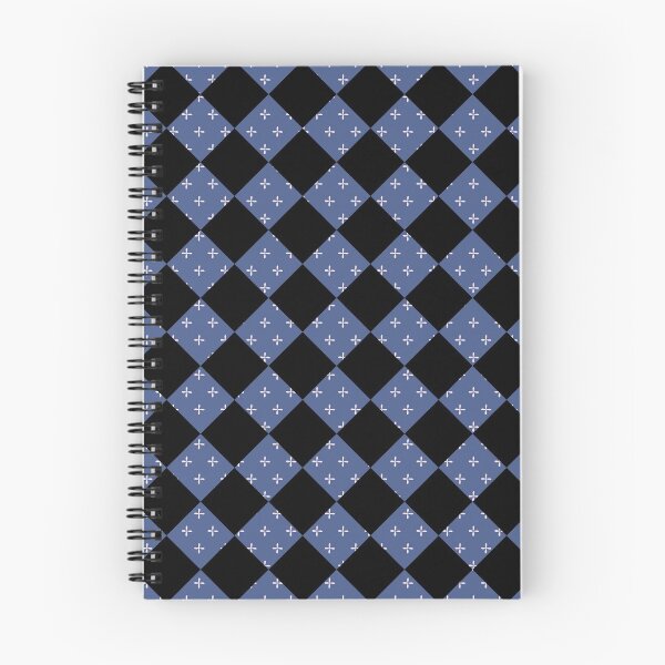 Item preview, Checkered Square Black And Blue Pattern designed and sold by nuvalonstyles.