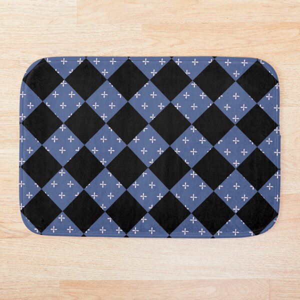Item preview, Checkered Square Black And Blue Pattern designed and sold by nuvalonstyles.