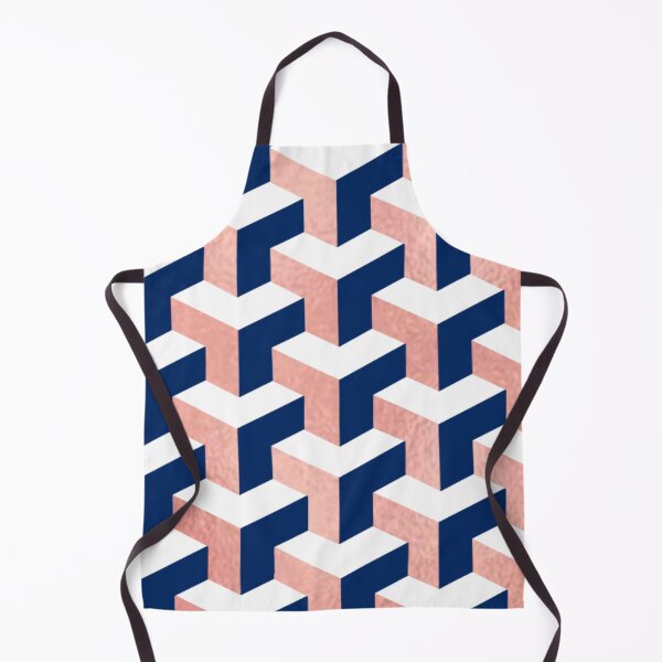 Item preview, Rose gold, navy and white pattern 2 designed and sold by MLD112.