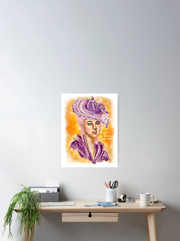 Thumbnail 2 of 3, Poster, Olympe de Gouges designed and sold by Island Life Studio.
