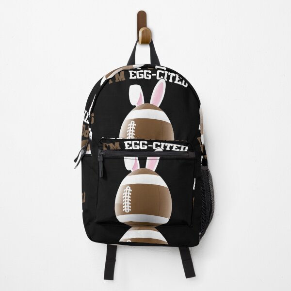 Item preview, I'm Egg-cited About Sports | Easter Football Fan designed and sold by GravitiTees.