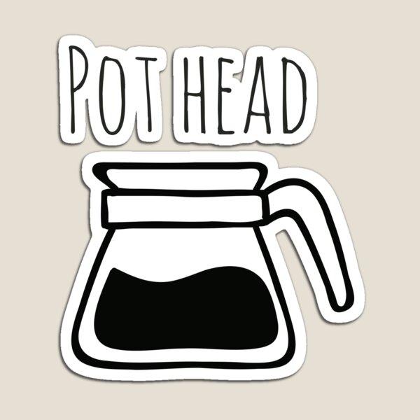 Item preview, Hipster Pot head, coffee pot lovers designed and sold by CreativeEmily.