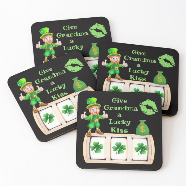 Item preview, Give Grandma A Lucky Kiss designed and sold by SloganExpress.