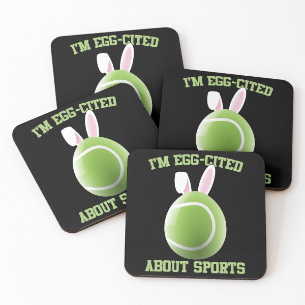 Item preview, I'm Egg-cited About Sports | Easter Tennis Fan designed and sold by GravitiTees.