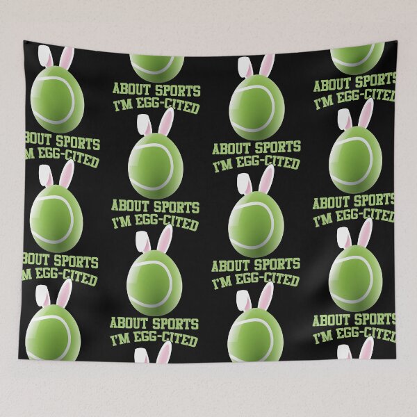 Item preview, I'm Egg-cited About Sports | Easter Tennis Fan designed and sold by GravitiTees.