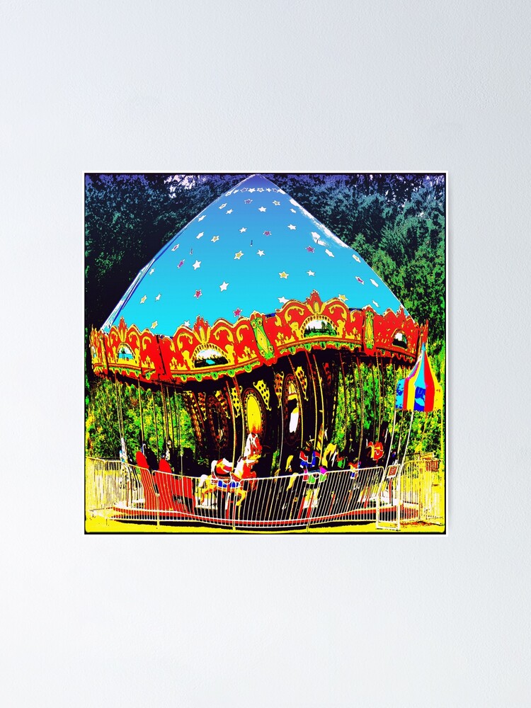 "MerryGoRound Motion And Rhythm" Poster for Sale by jgevans Redbubble