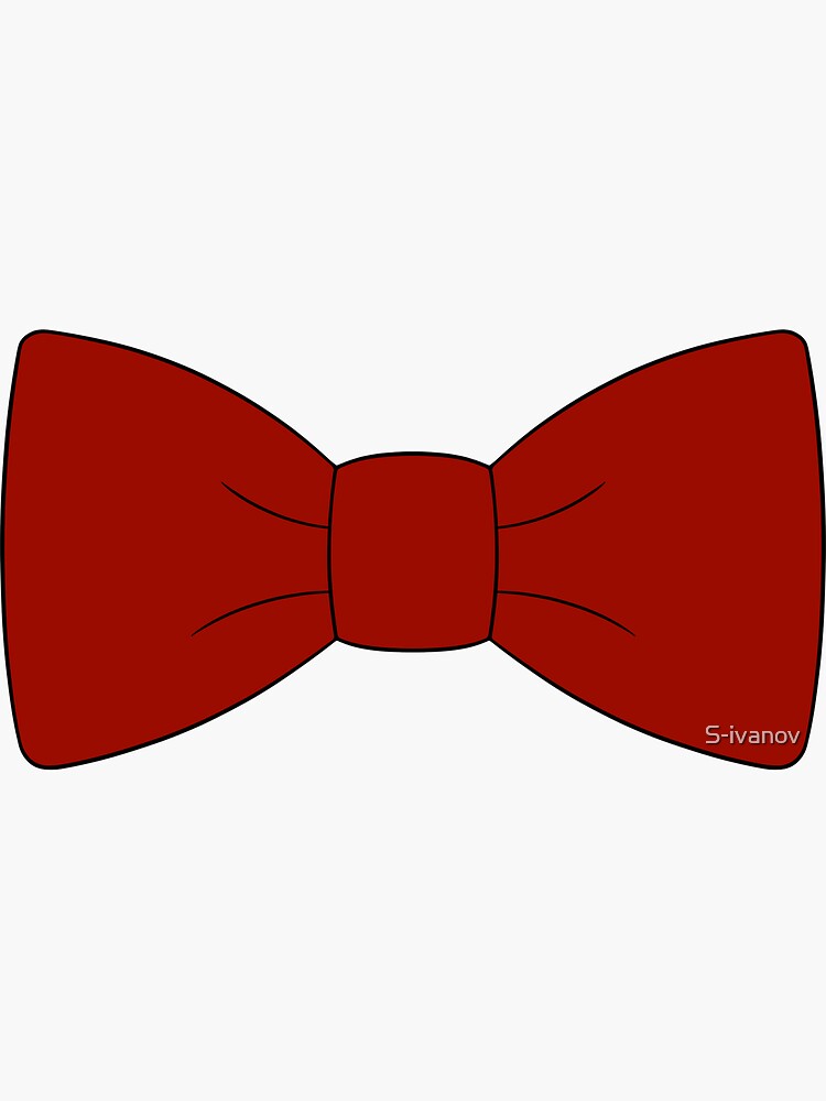 Red Bow Tie Sticker