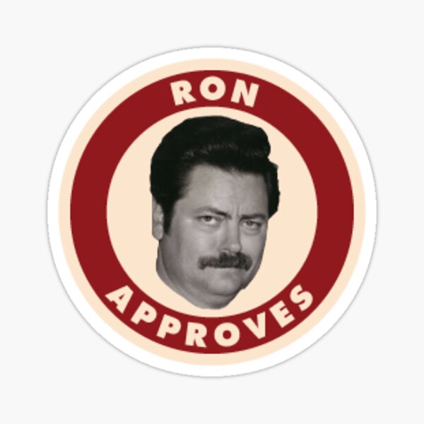 Ron Approves  Sticker