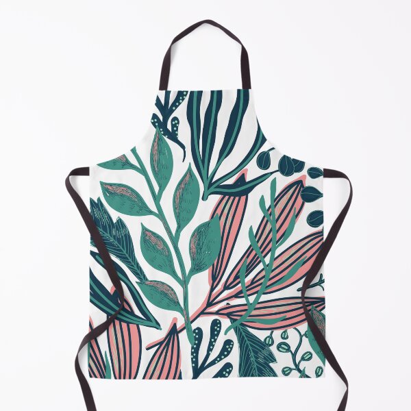 Item preview, Green and Pink Leaves Pattern designed and sold by Pique-Interest.