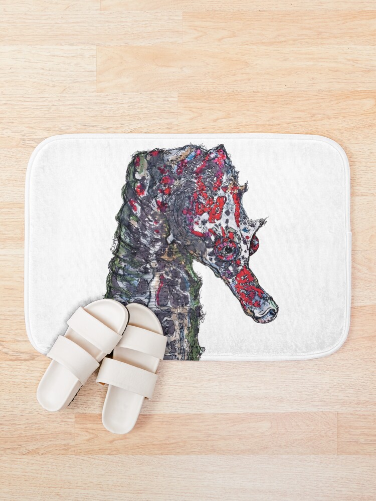 Alternate view of Lady Jayne Seahorse of Manly Nets Bath Mat