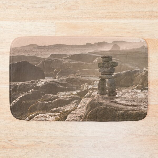 Item preview, Misty Ocean Inukshuk designed and sold by NoSpecialShop.