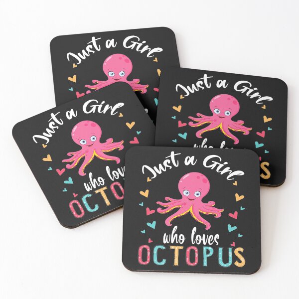 Item preview, Just A Girl Who Loves Octopus Floral Octopus Lover Gifts designed and sold by ANABARRIOS.