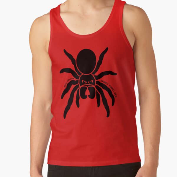 Funnel-web Spider. Iconic Australian Animal. Silhouette. Tank Top