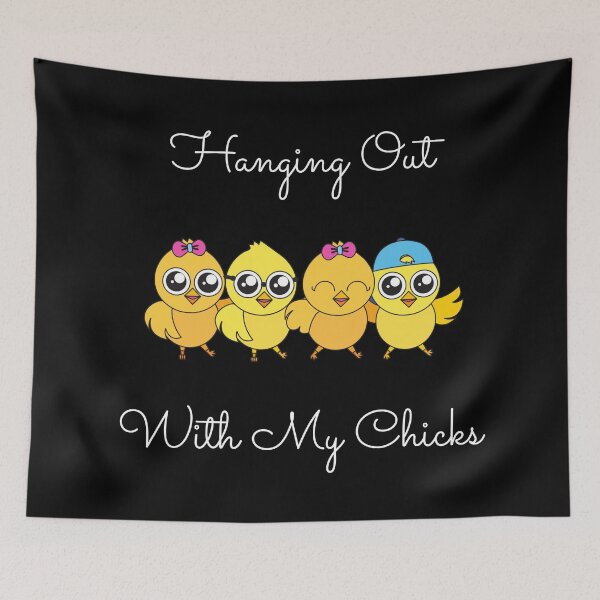 Item preview, Hanging Out With My Chicks. Cool Little Chicks with Sunglasses, Hats and Bows. Perfect for an Easter Basket Stuffer. Happy Easter Gift. designed and sold by That Cheeky Tee.