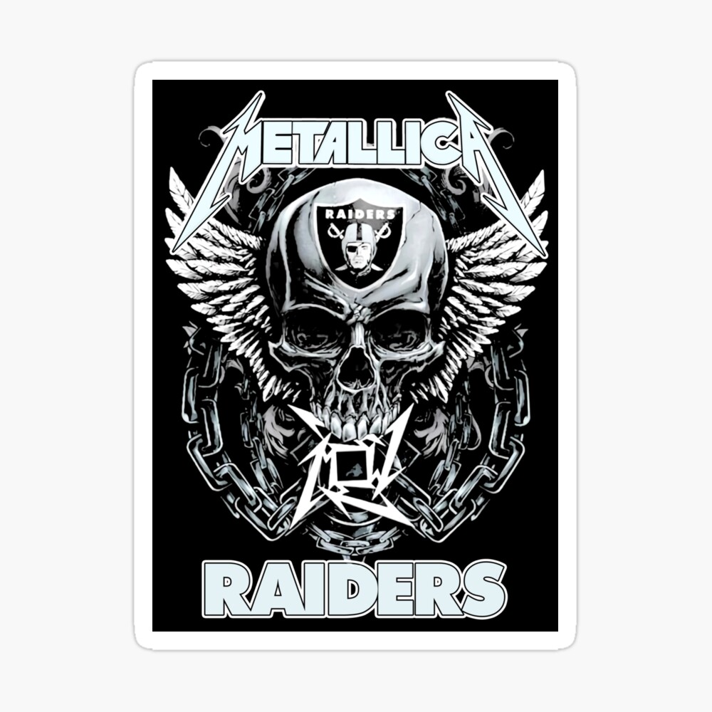 Metallica Las Vegas Raiders Shirt - High-Quality Printed Brand