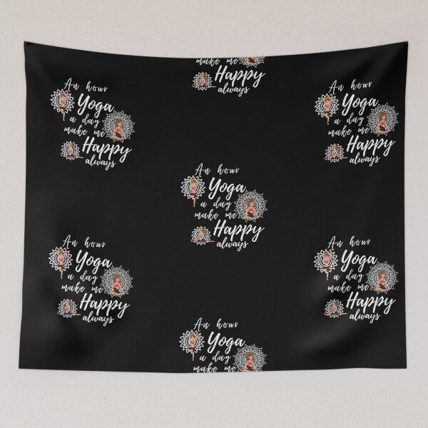 Item preview, Yoga a day keep me happy always, Yoga fan lover happy quote. designed and sold by koonam.