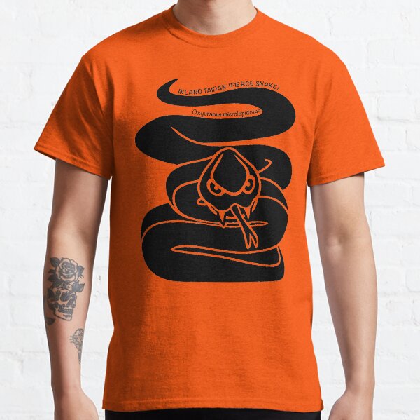 Taipan Snake. Iconic Australian Animal. Silhouette. Classic T-Shirt