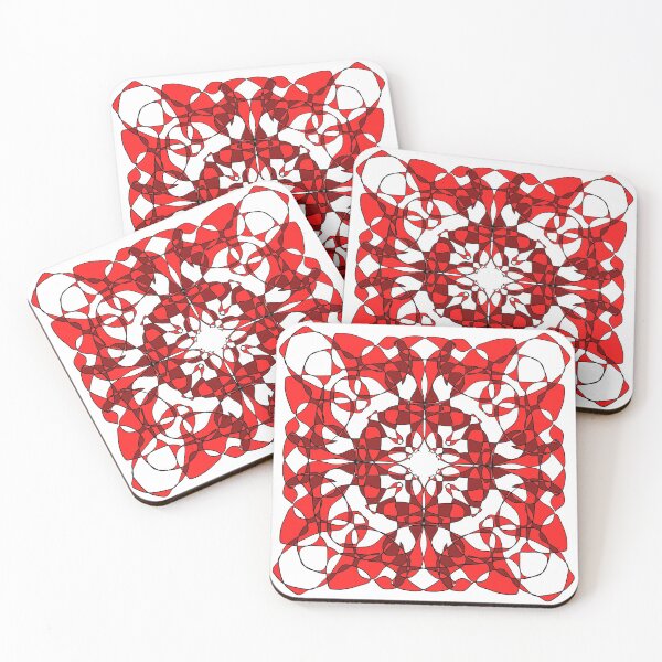 Item preview, Geometric red design  designed and sold by PaintingsByKF.