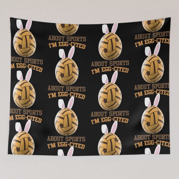 Item preview, I'm Egg-cited About Sports | Easter Rugby Fan designed and sold by GravitiTees.