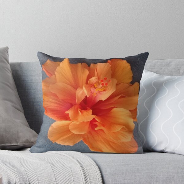 Item preview, Contemporary Lush Orange Tropical Hibiscus Flower Photograph #pieretto designed and sold by Pieretto.
