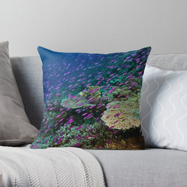 Purple rain Throw Pillow