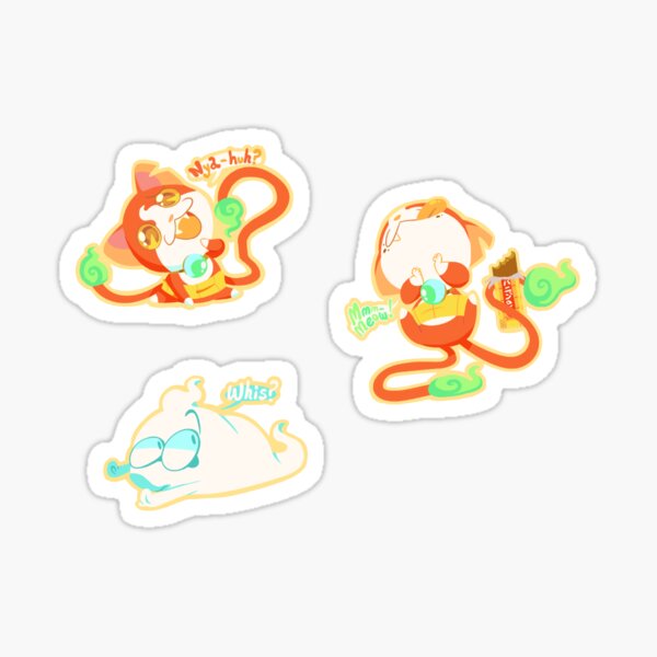 "Yokai Watch Sticker Set" Sticker for Sale by circustent Redbubble