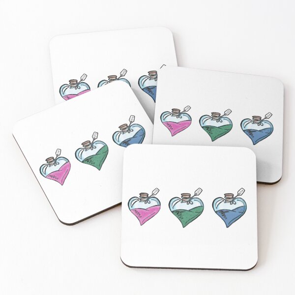 Item preview, Magic Potion Repeat Print In Stripes, White Background designed and sold by 10pmCreations.