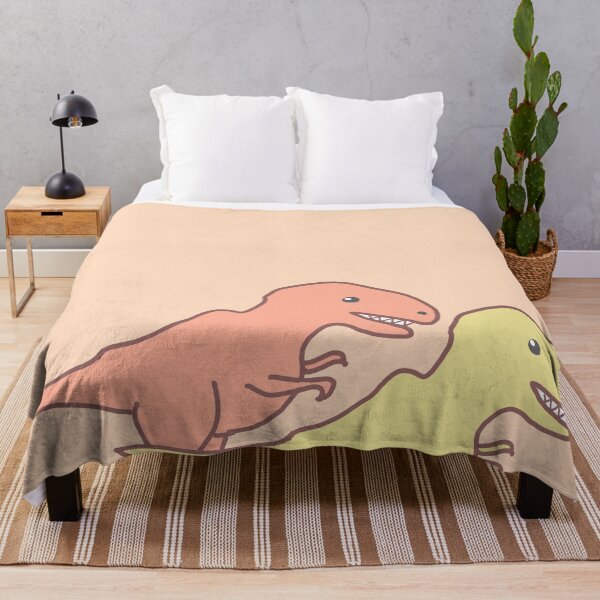 Item preview, T-rex Pair Light Coral designed and sold by MSKmakes.