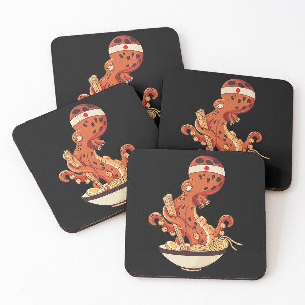 Item preview, Kawaii Japanese Octopus that loves Ramen designed and sold by ANABARRIOS.