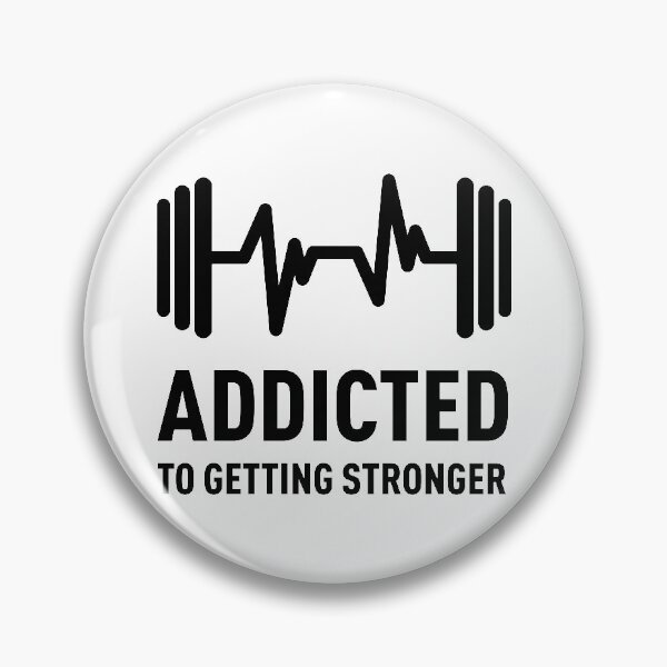 Item preview, Addicted to Getting Stronger, Gym Quote Saying designed and sold by ClaudiaGrosso.