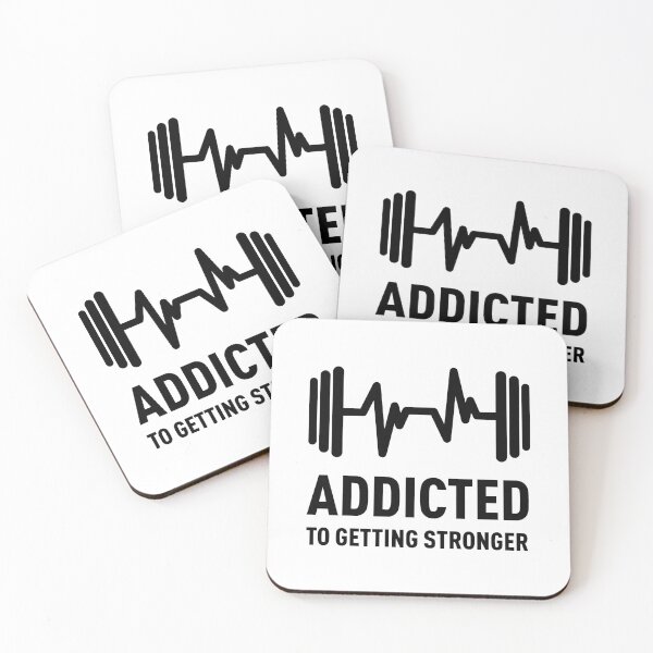 Item preview, Addicted to Getting Stronger, Gym Quote Saying designed and sold by ClaudiaGrosso.
