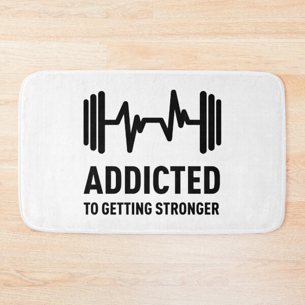 Item preview, Addicted to Getting Stronger, Gym Quote Saying designed and sold by ClaudiaGrosso.