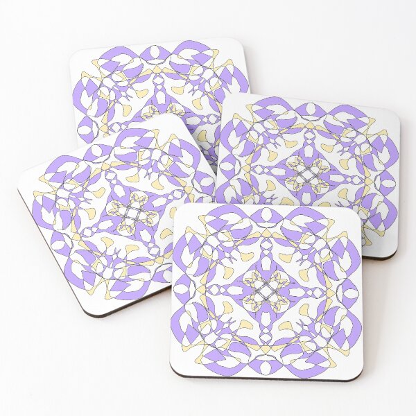 Item preview, Purple and yellow geometric digital design designed and sold by PaintingsByKF.