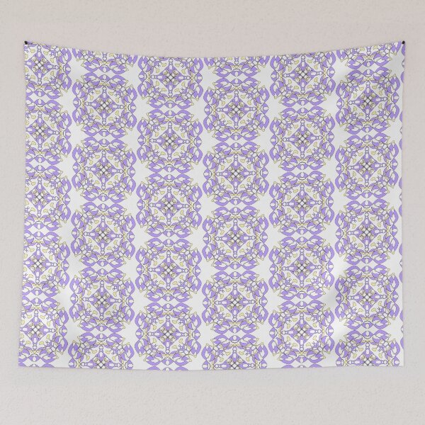 Item preview, Purple and yellow geometric digital design designed and sold by PaintingsByKF.