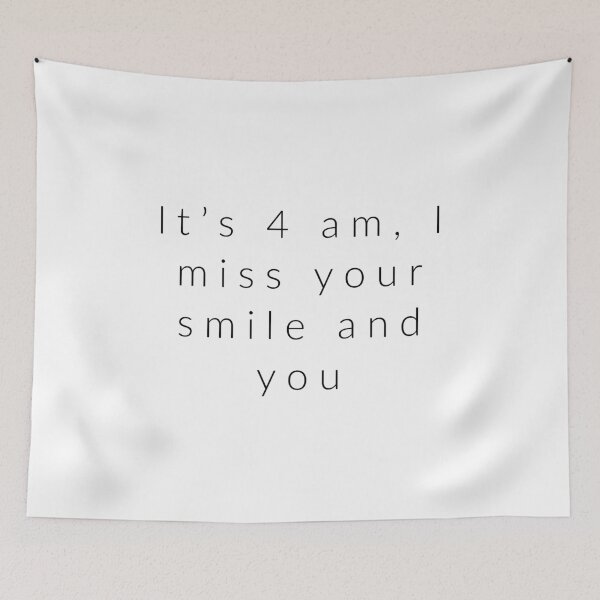 Item preview, ITS 4AM I MISS YOUR SMILE AND YOU designed and sold by Happy  Soul Store.