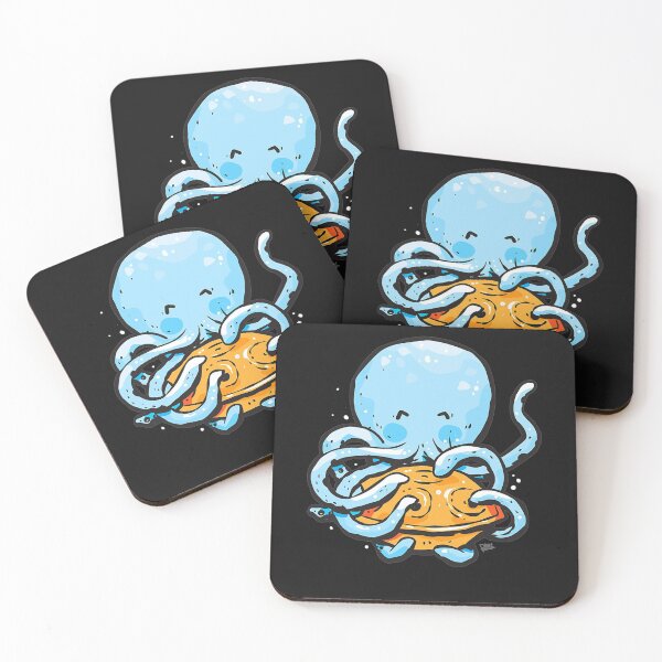 Item preview, Kawaii Octopus playing Hang Drum Handpan Tako Musical Gift designed and sold by ANABARRIOS.
